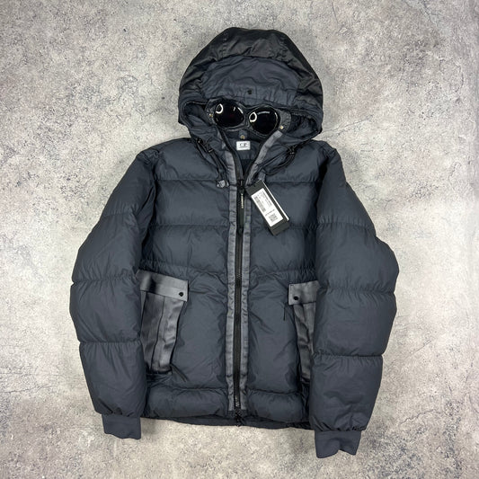 CP Company Grey Bi-TM Down Goggle Jacket Large 25” BNWT