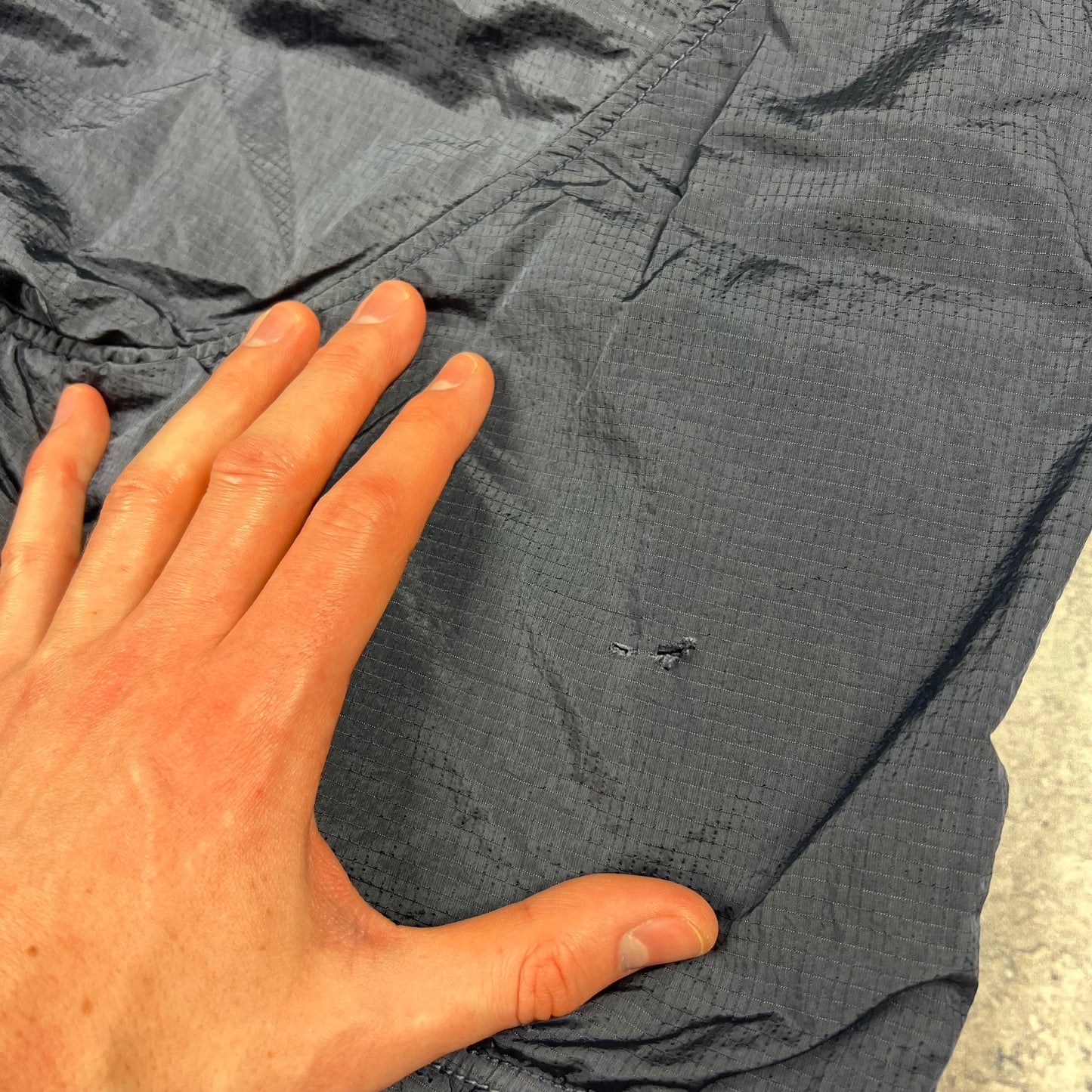 Stone Island Blue Nylon Metal Ripstop Shorts Medium 30-32”