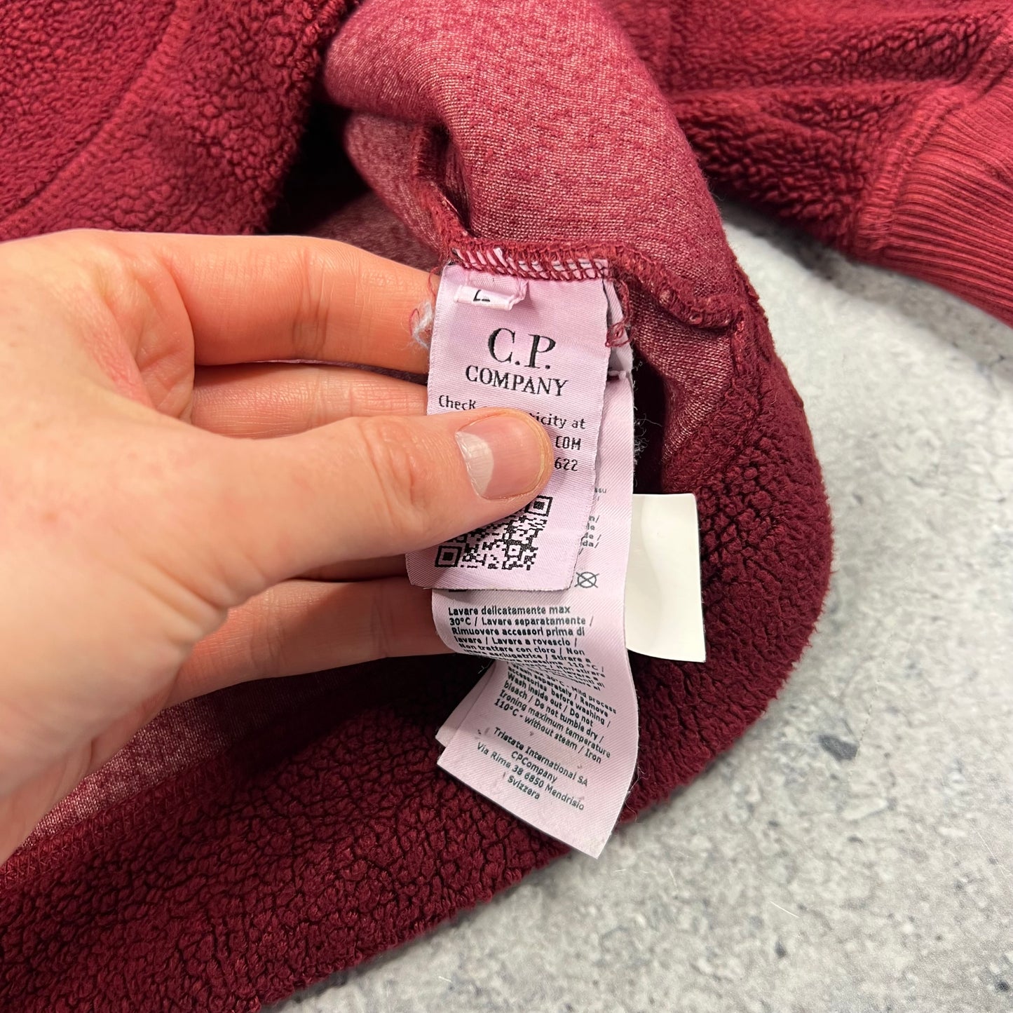 CP Company Hooded Lens Fleece Large 23.5”