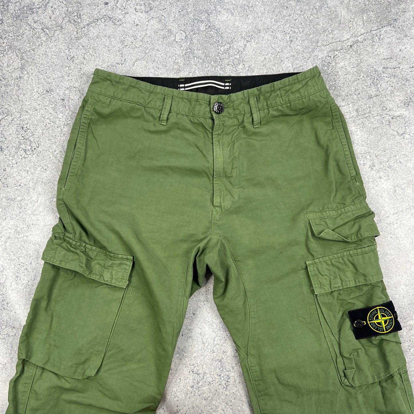Stone Island Khaki Cargo Trousers W31”