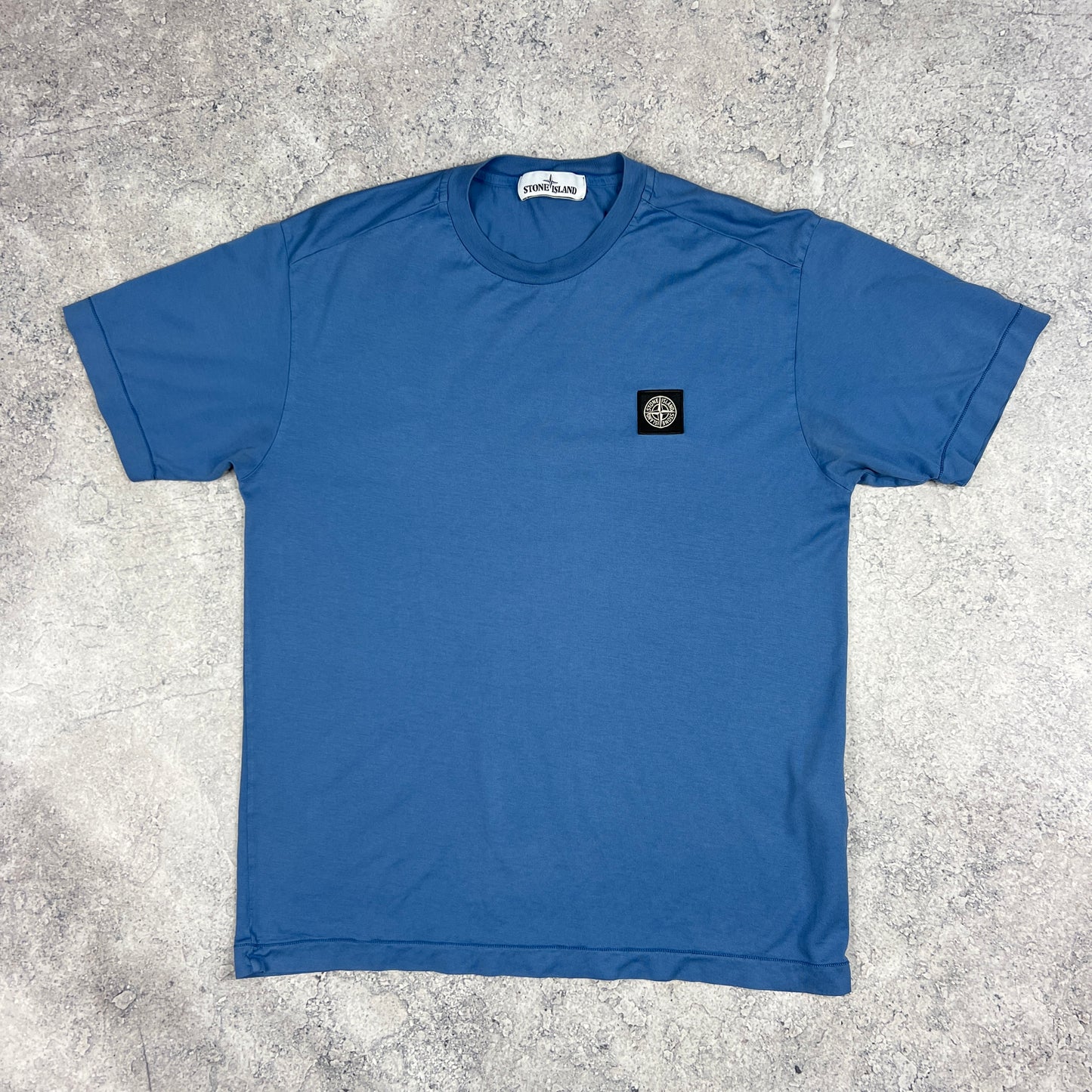 Stone Island Blue Patch T-Shirt Medium 20.5”