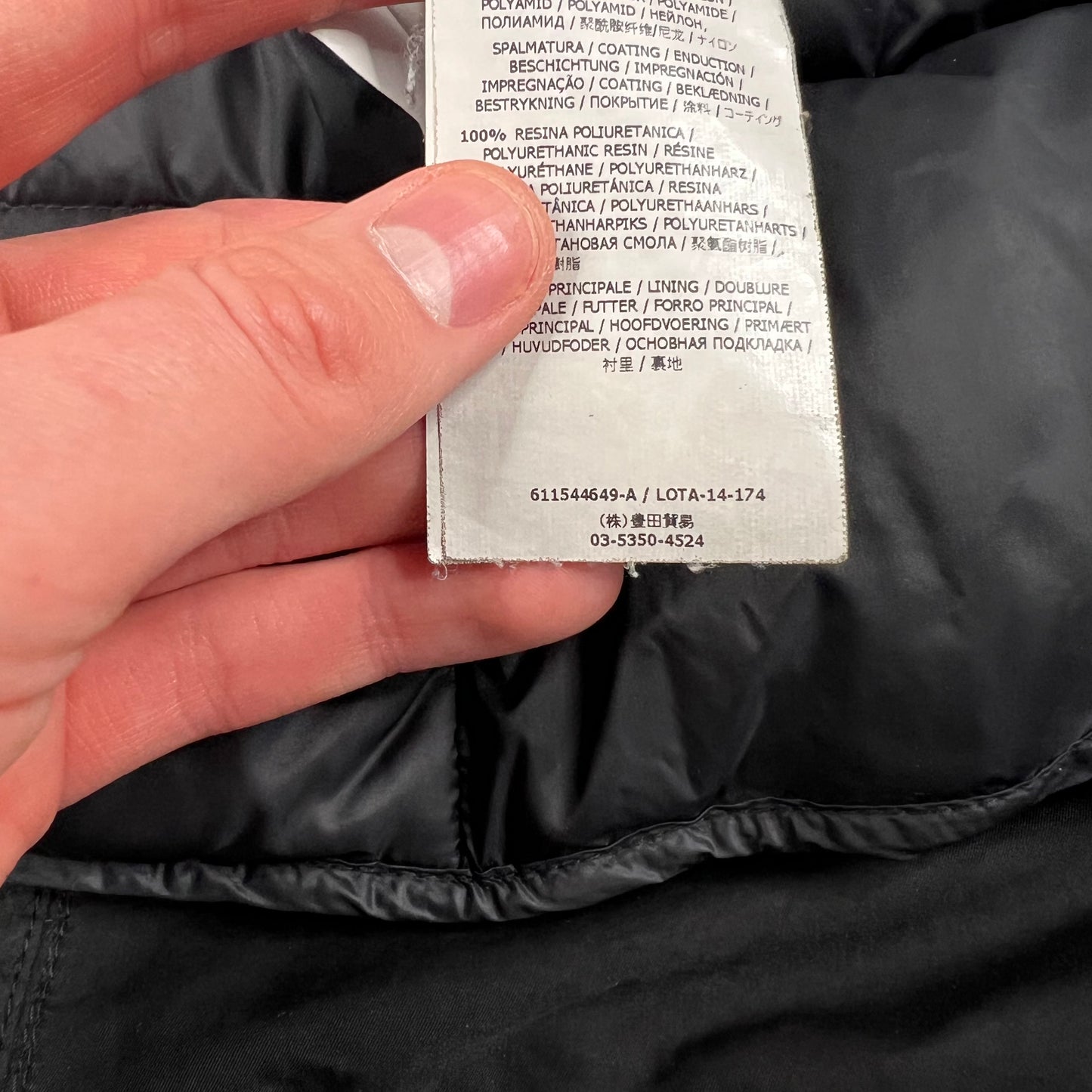 Stone Island Black David Down Parka Jacket Small 22”