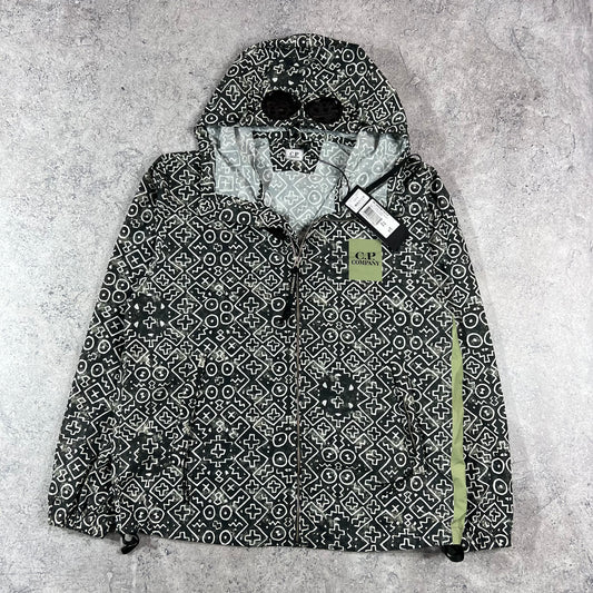 CP Company Flatt Nylon Bogolan Goggle Jacket 52 XL 24.5” BNWT