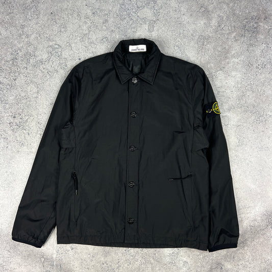Stone Island Black Primaloft Padded Coach Jacket Medium 21.5”