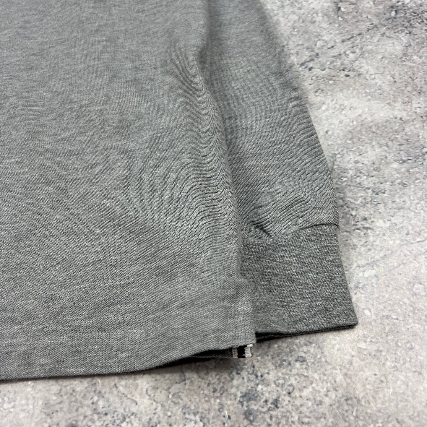 Stone Island Grey L/S Polo Large Slim Fit 21”