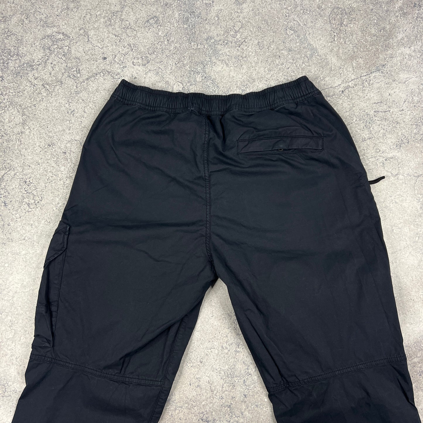 Stone Island Navy Cuffed Cargo Trousers W30”