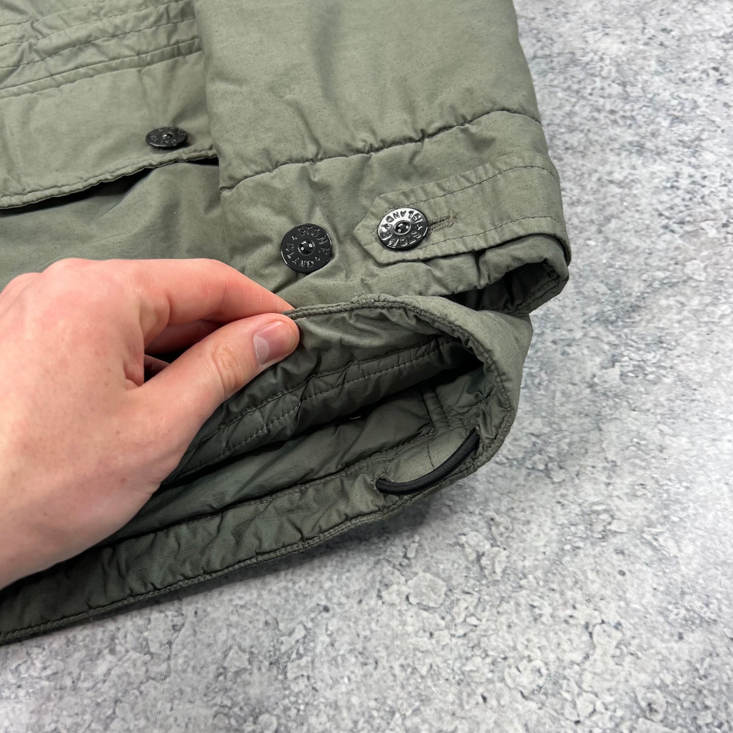 Stone Island Khaki Naslan Primaloft Jacket Medium 22.75”
