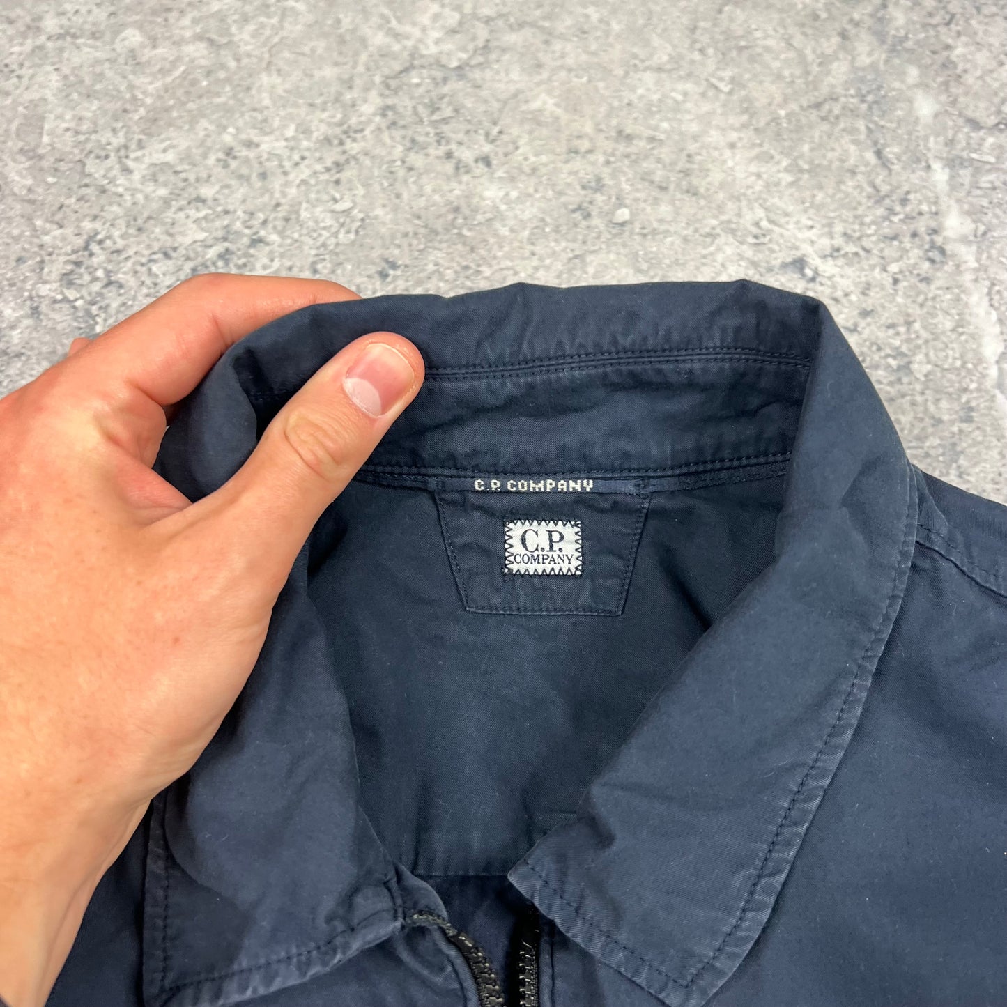 CP Navy Cotton Lens Overshirt Large 22”