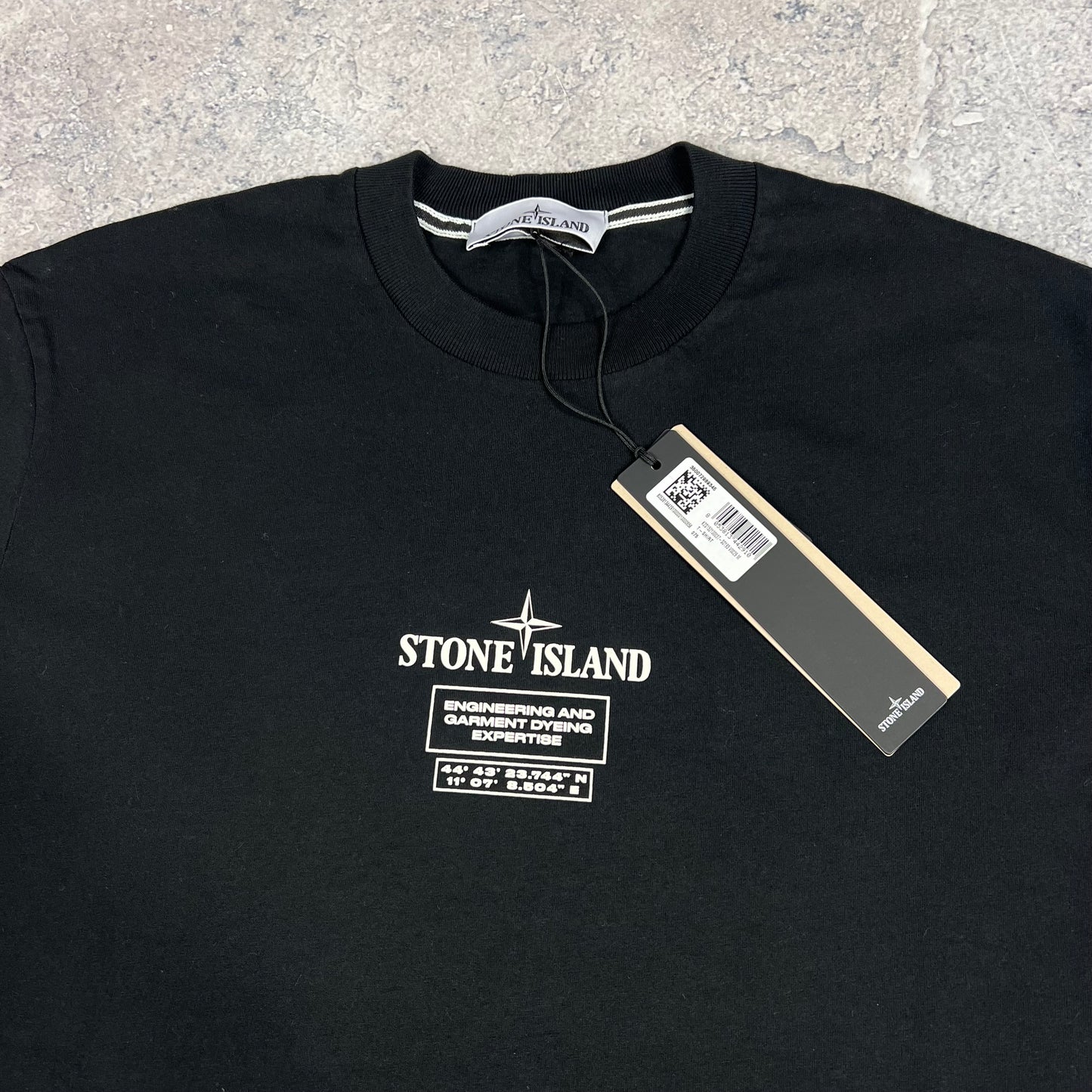 Stone Island Black Dial T-Shirt Medium 22” BNWT