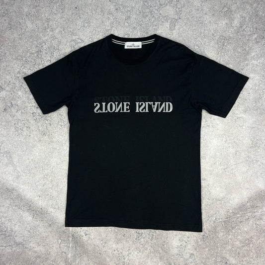 Stone Island Black Reflective T-Shirt Medium 20”