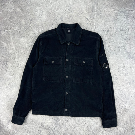 CP Conpany Navy Cord Lens Overshirt Medium 20.75”