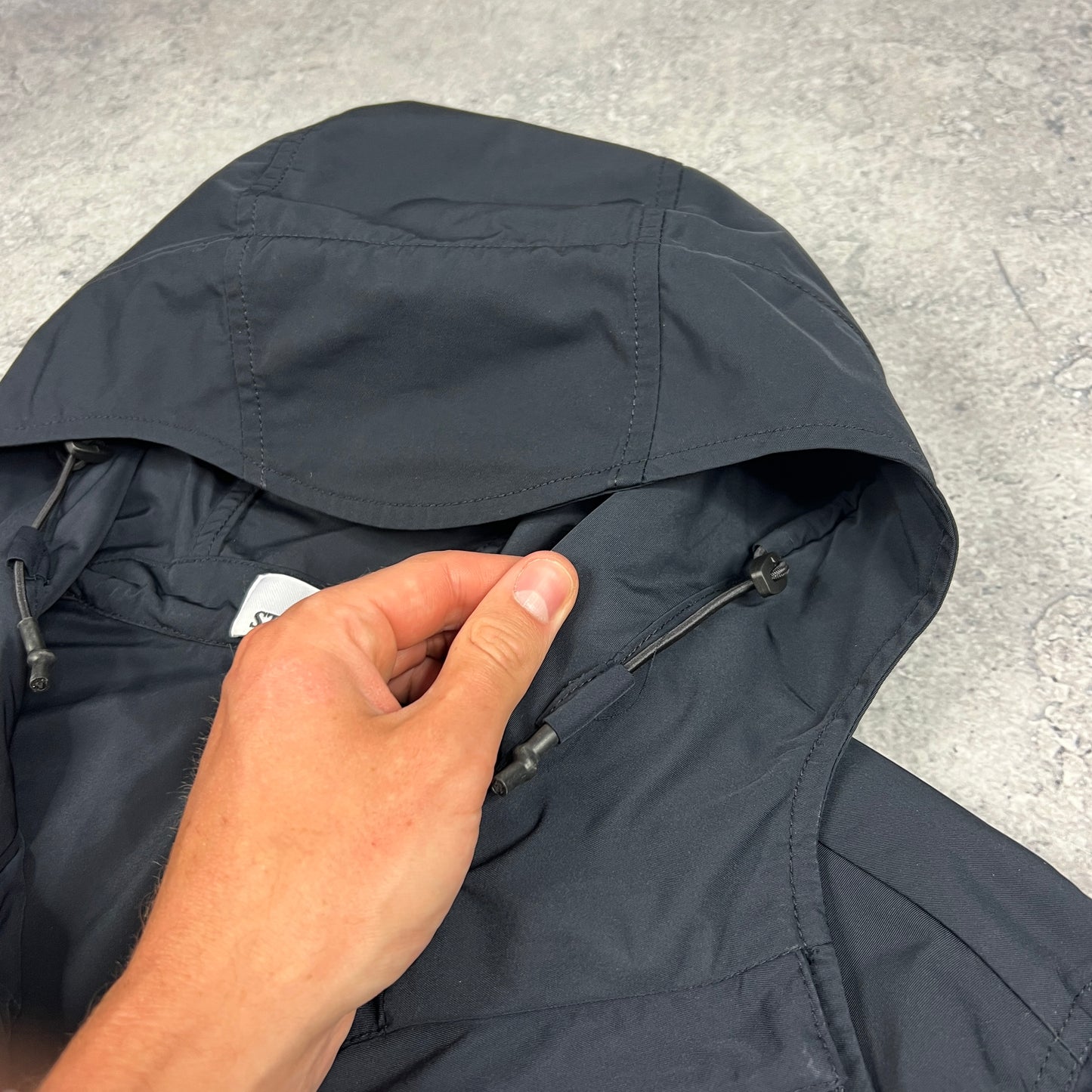 Stone Island Navy Micro Twill Jacket Medium 22.25”