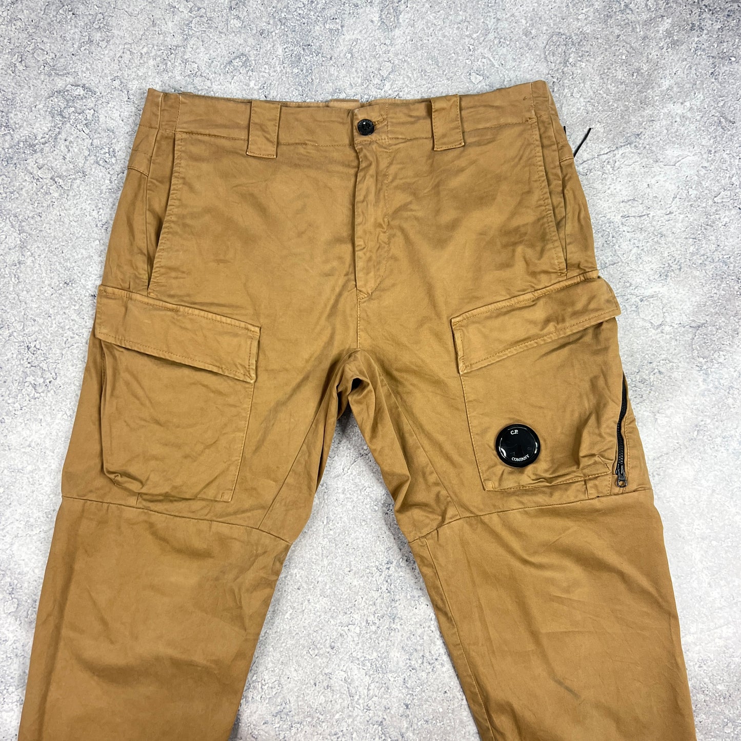 CP Company Beige Lens Cargo Trousers Size 48- W34”
