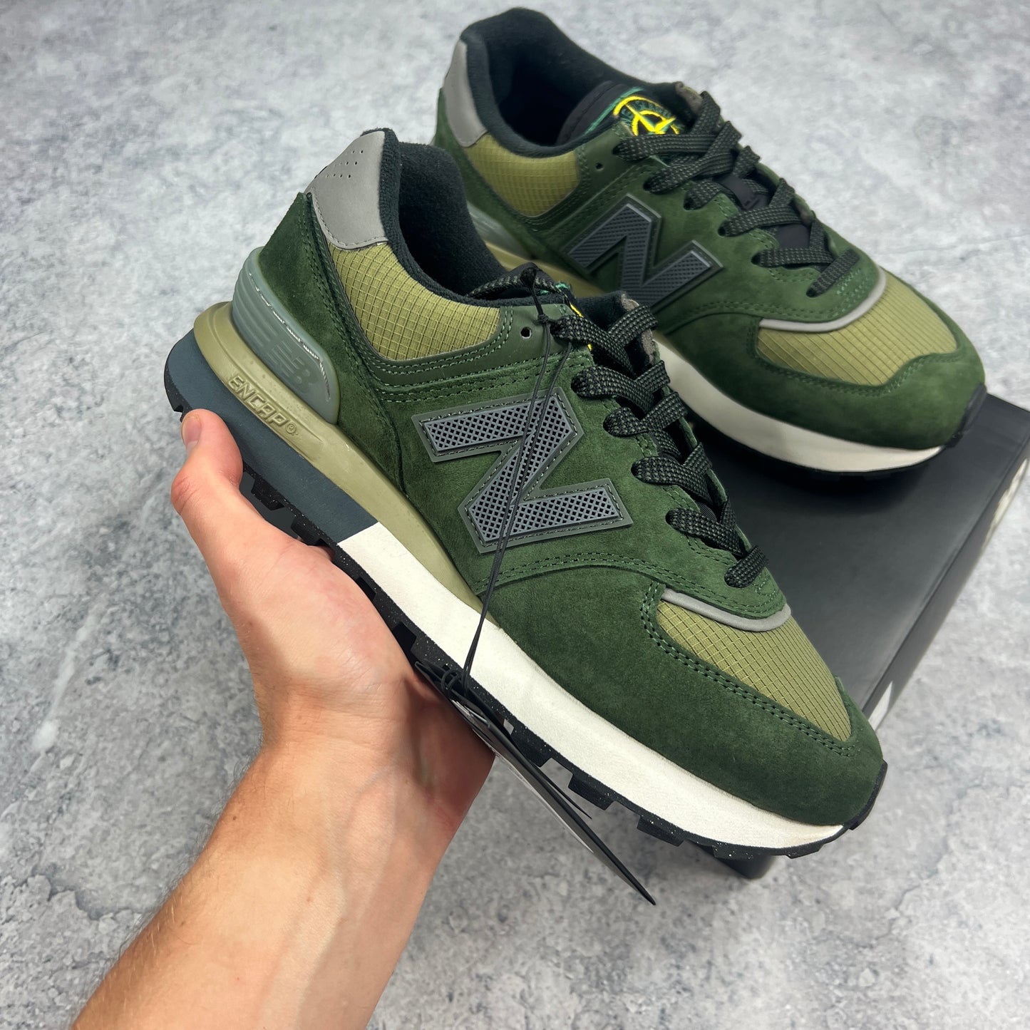 Stone Island x New Balance 574 Trainers UK7.5 BNIB