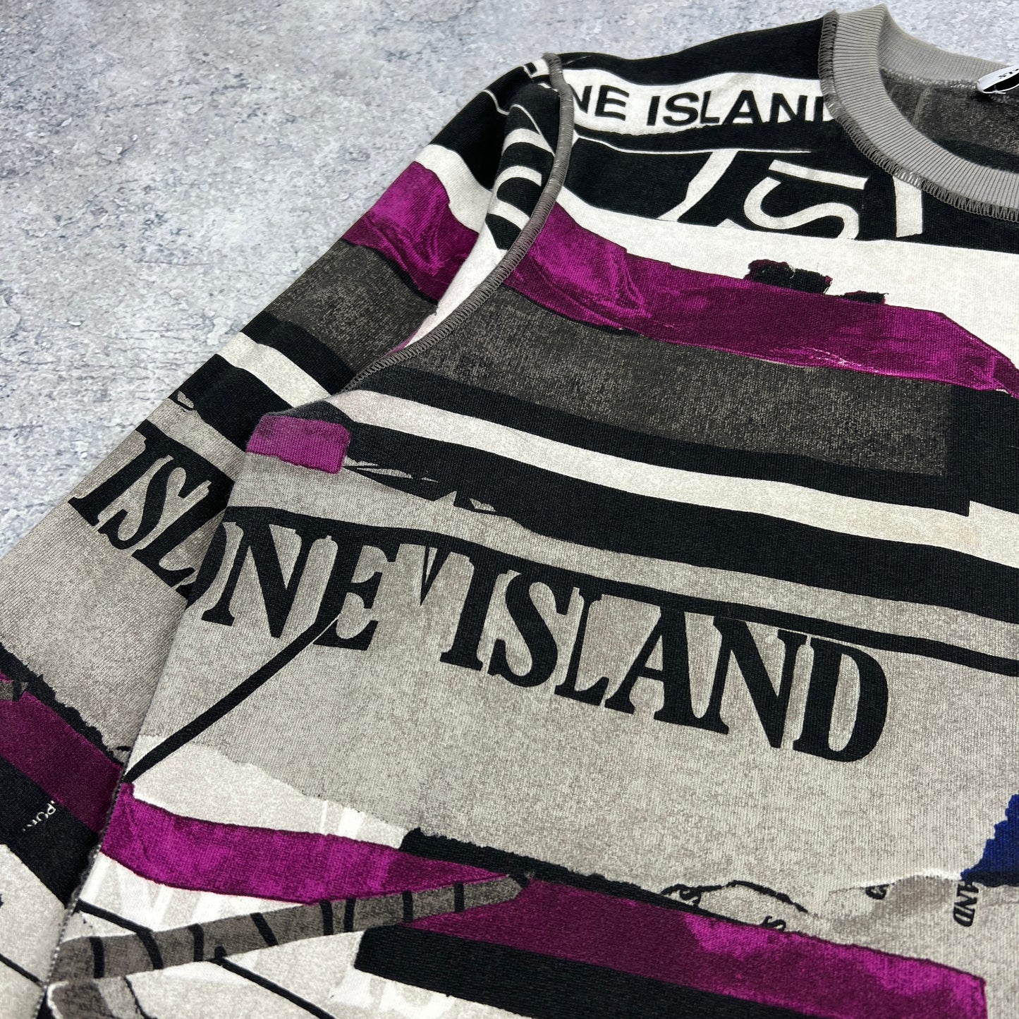 Stone Island Multi Logo Sweatshirt Large 23.5”