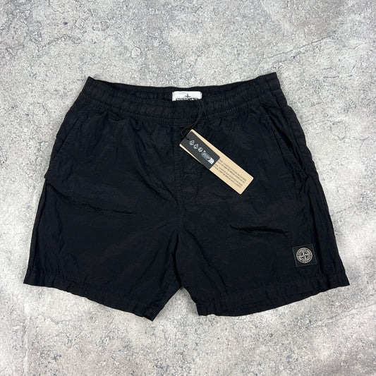 Stone Island Black Nylon Metal Swimshorts Small 30” BNWT