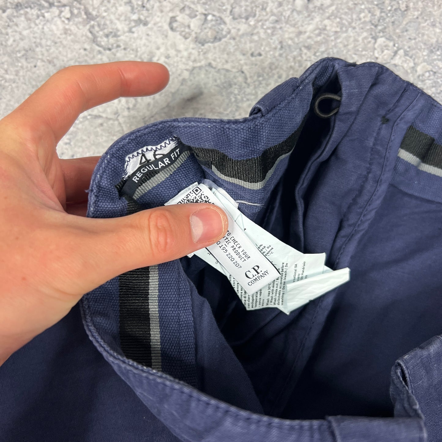 CP Company Blue Lens Cargo Trousers W30”