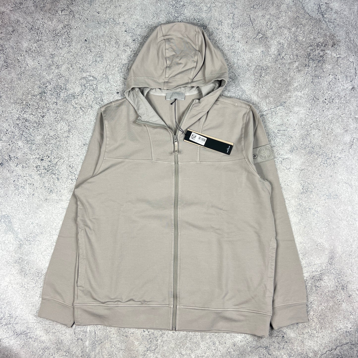 Stone Island Grey Ghost Cotton Stretch Hoodie BNWT