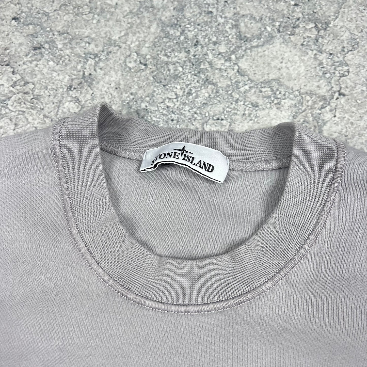 Stone Island Grey Graphic Logo Sweatshirt XL 24”