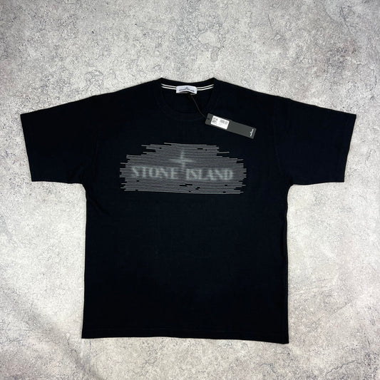 Stone Island 24/2 Optical One Black T-Shirt Large- 23.25” BNWT