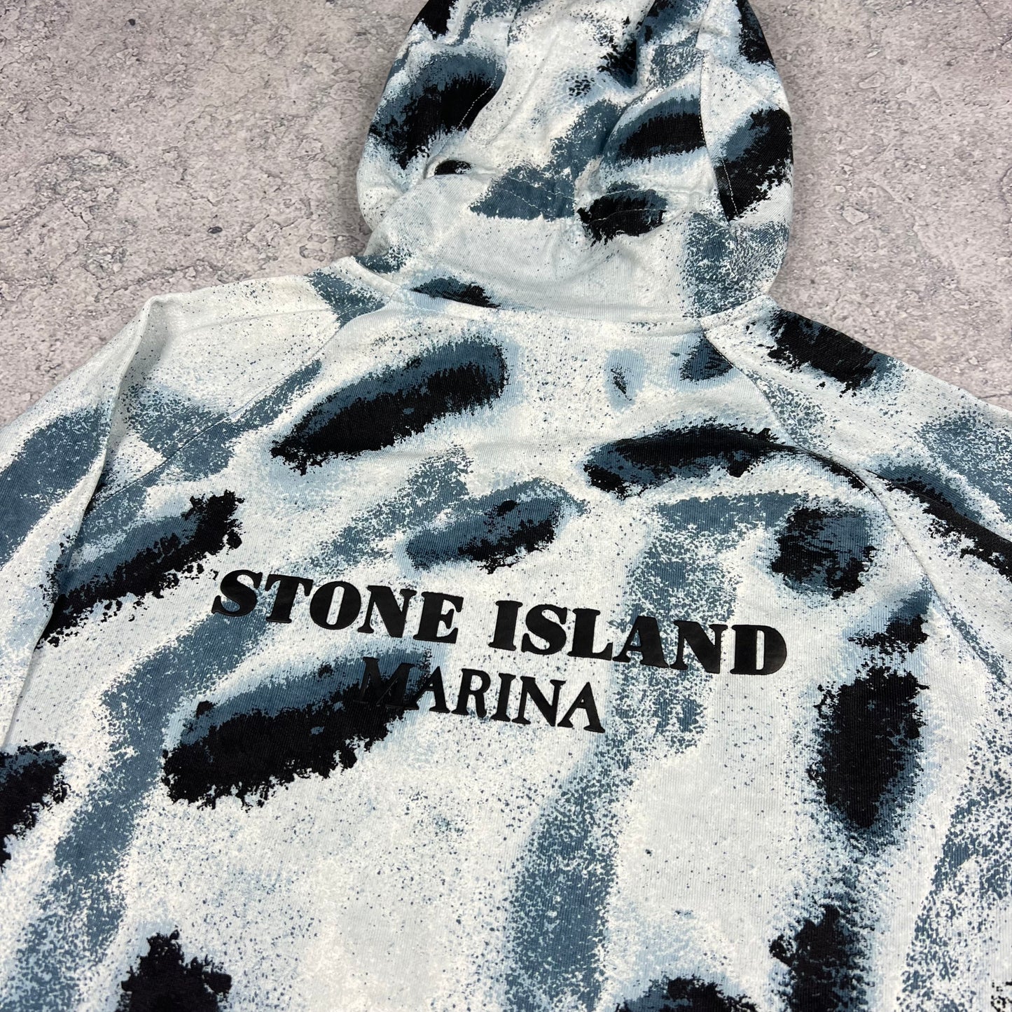 Stone Island Marina Reef Camo Hoodie Large 23.75” BNWT