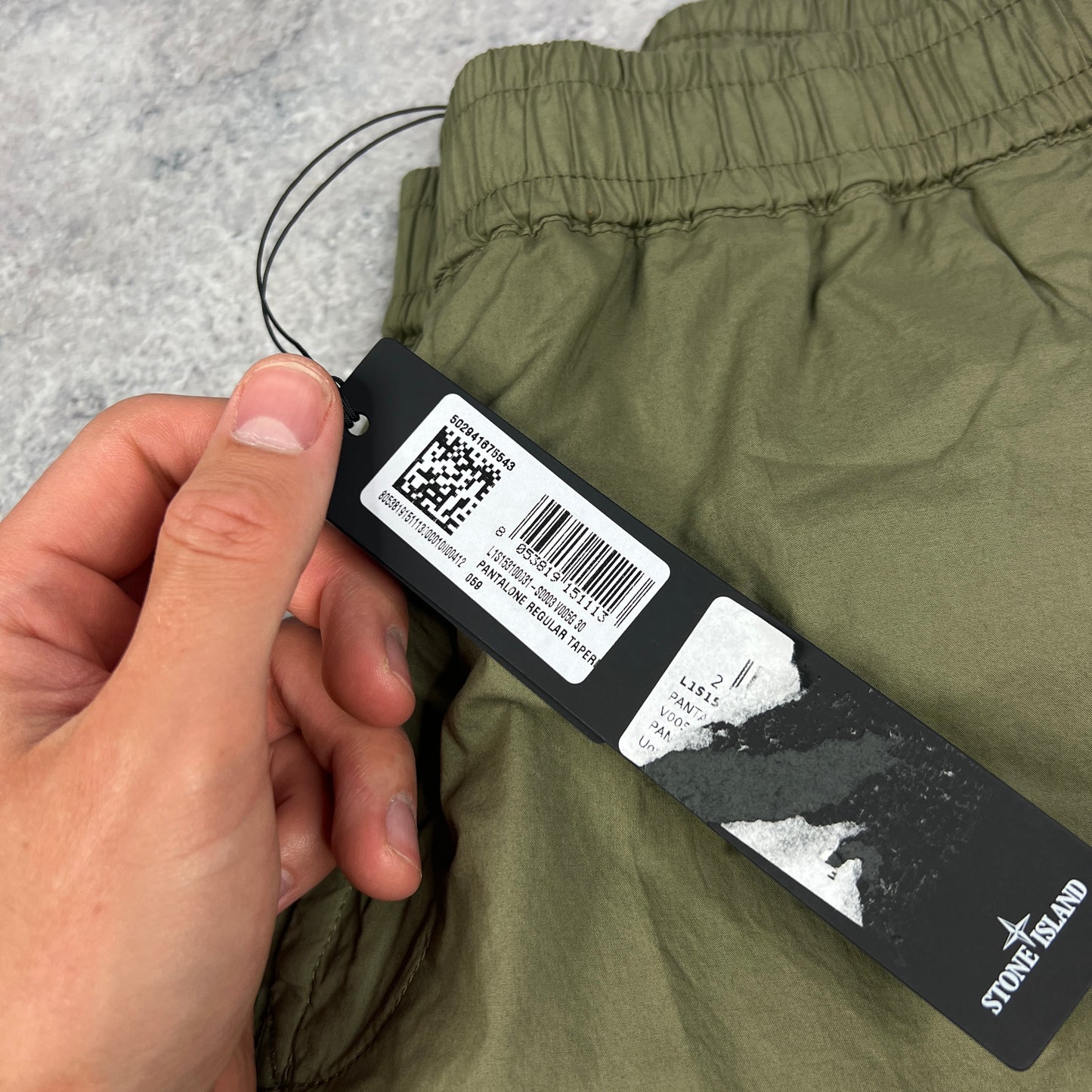 Stone Island Khaki Cuffed Cargo Trousers W30” BNWT