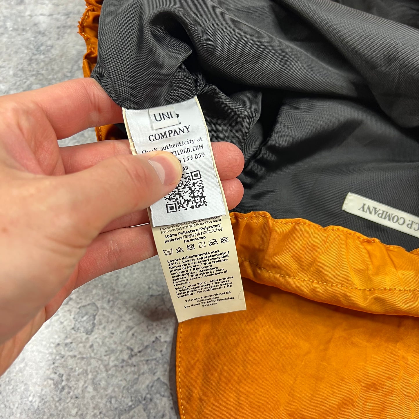 CP Company Orange Chrome Rucksack