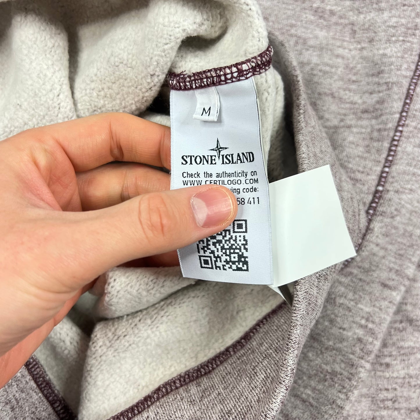 Stone Island Back Logo Smock Sweatshirt Medium 21.75”