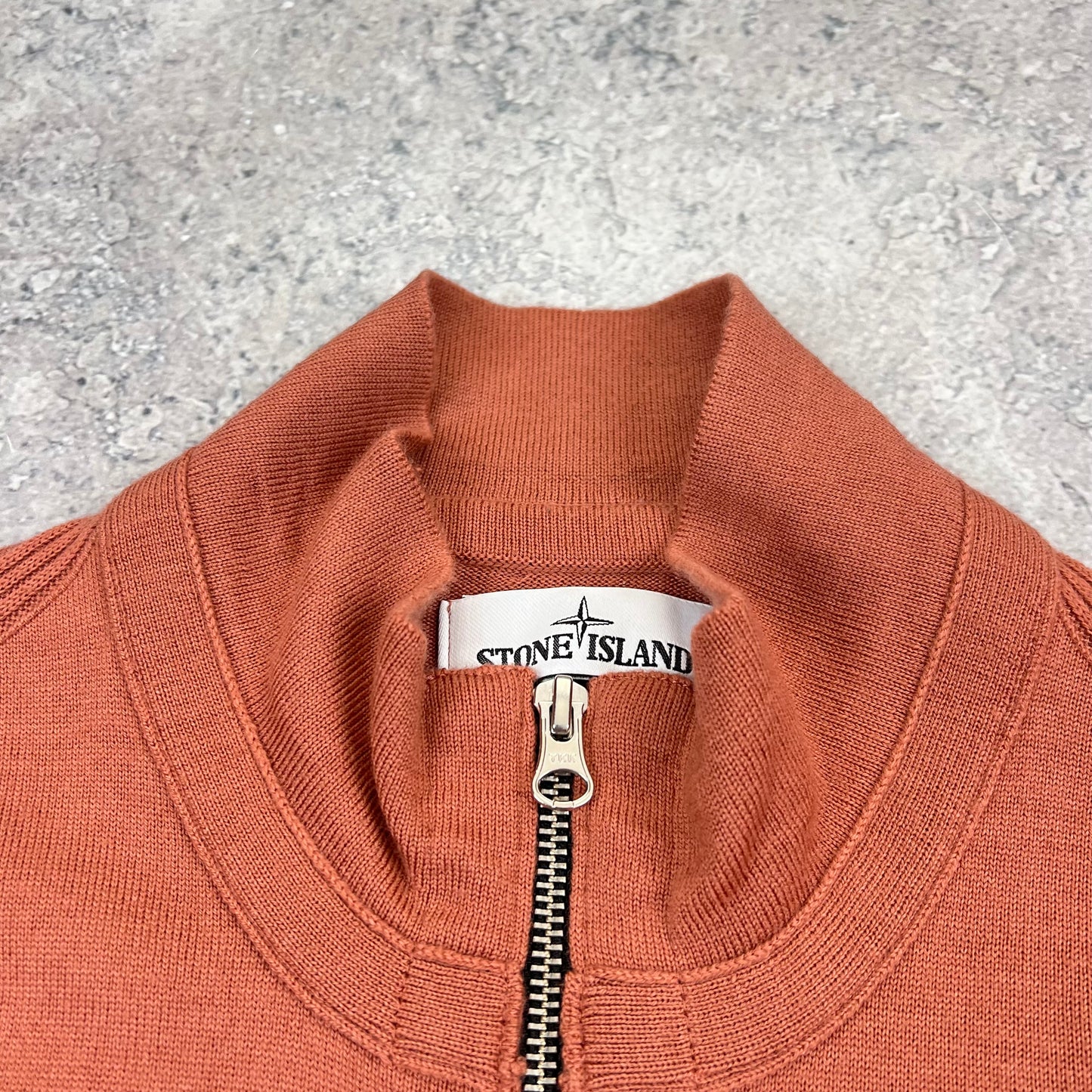 Stone Island Full Zip Knit Jumper Large 21.25”