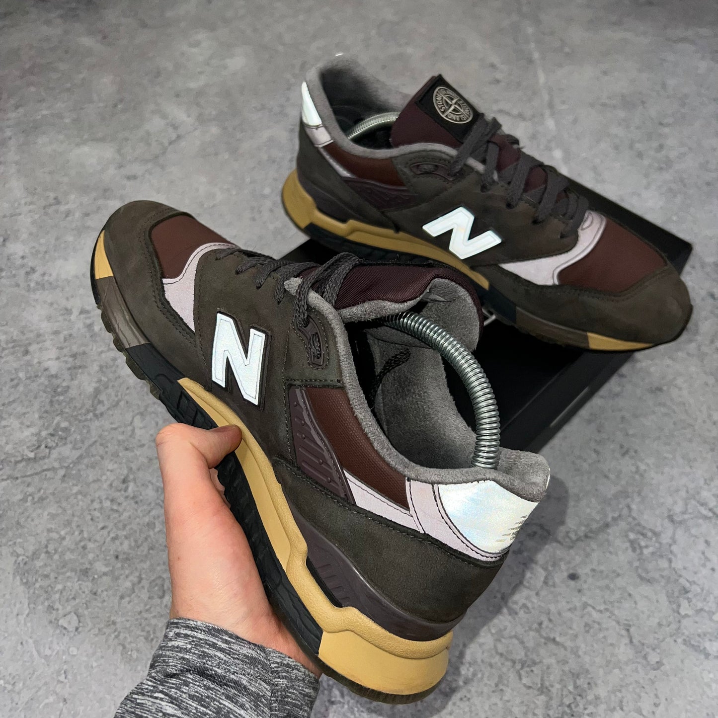 Stone Island x New Balance 998 Trainers UK8.5