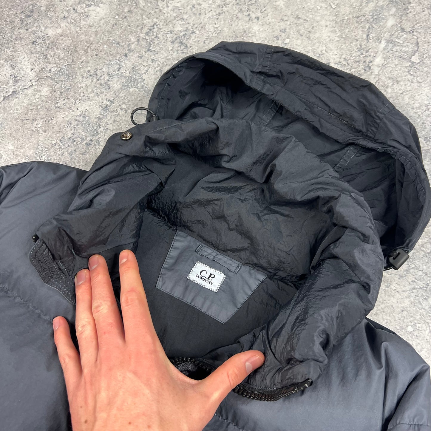 CP Company Grey Bi-TM Down Jacket XL 25.5” BNWT