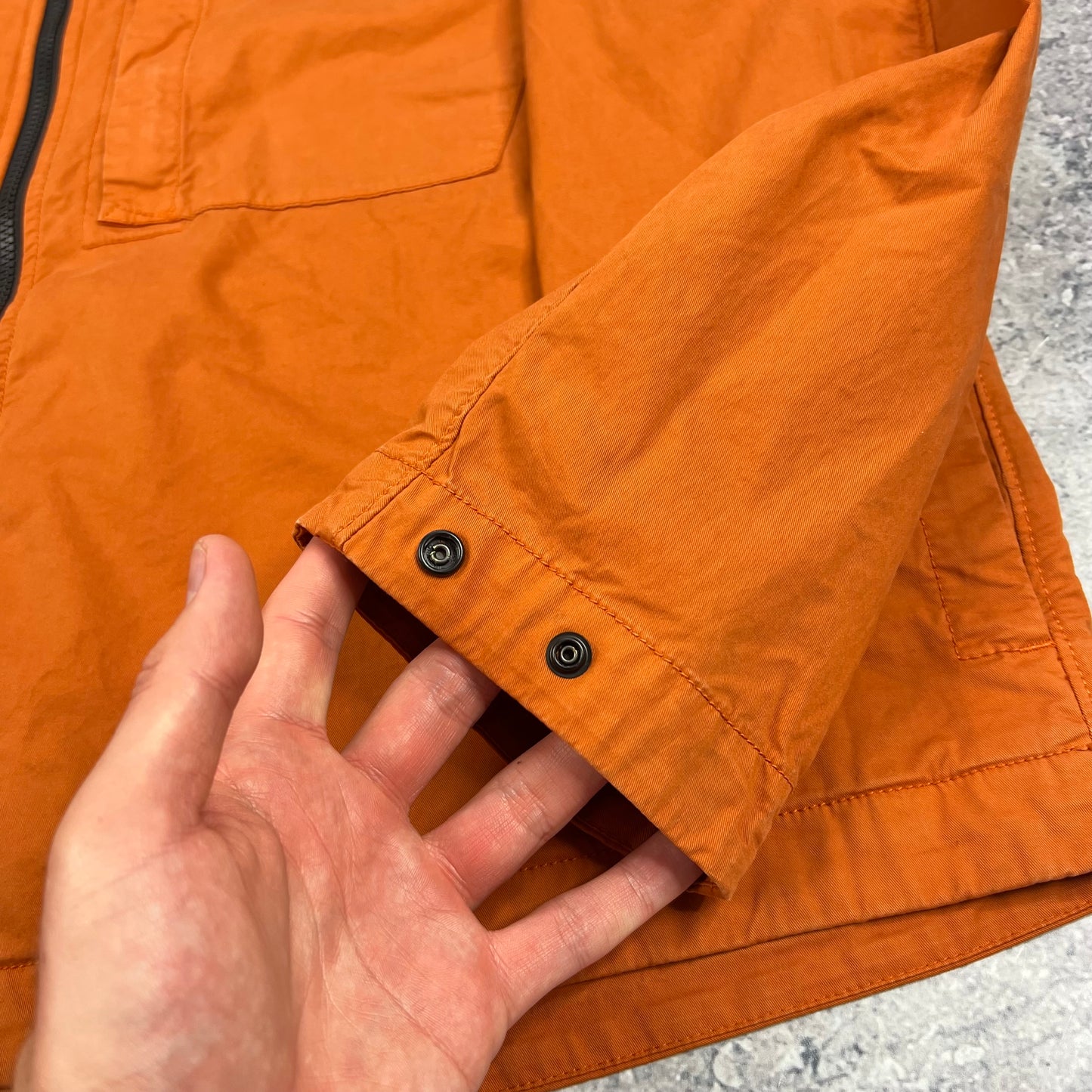 Stone Island Orange Supima Cotton Hooded Jacket BNWT