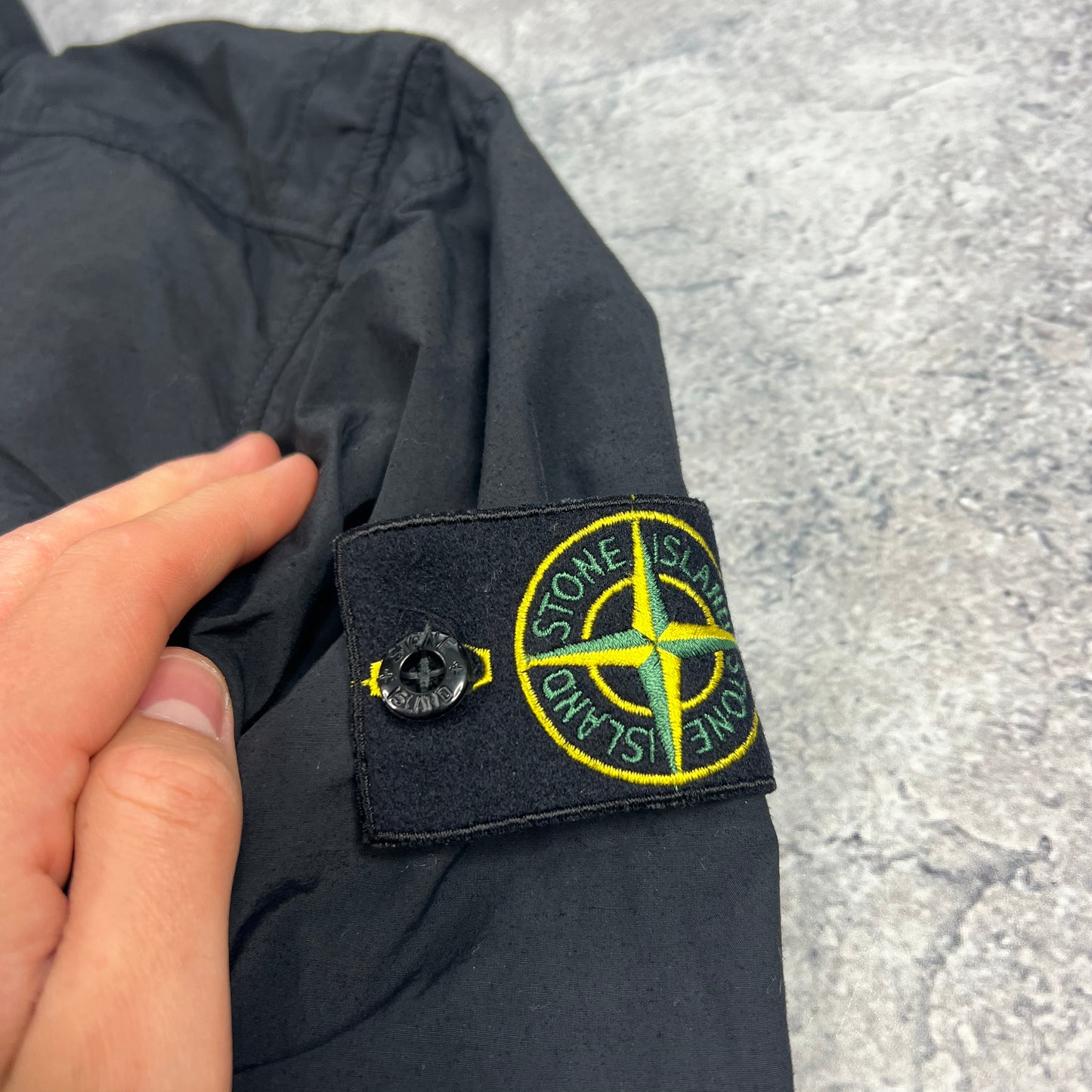 Stone Island Black Naslan Overshirt Medium 22”