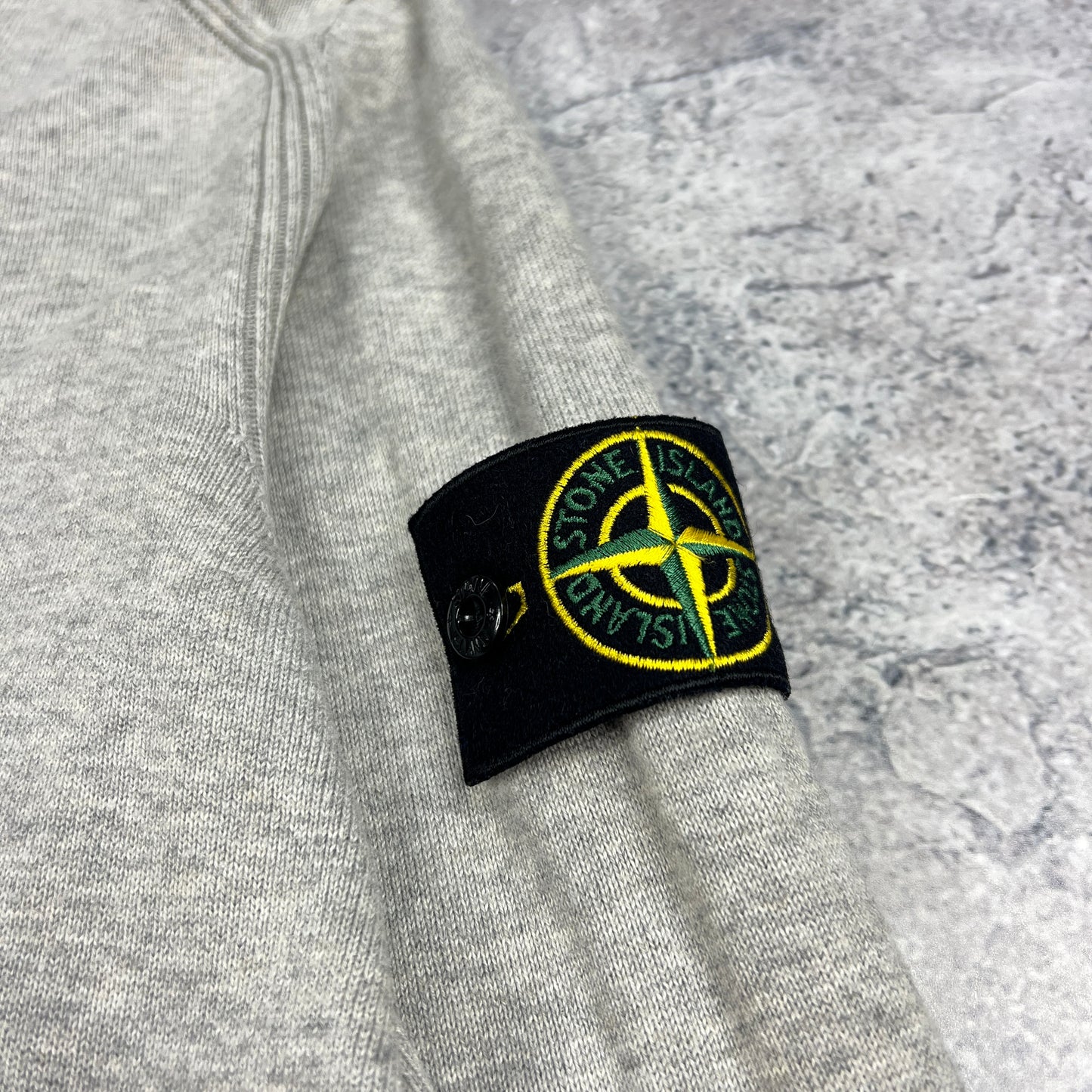 Stone Island Grey Knit Sweatshirt Medium 21.5”
