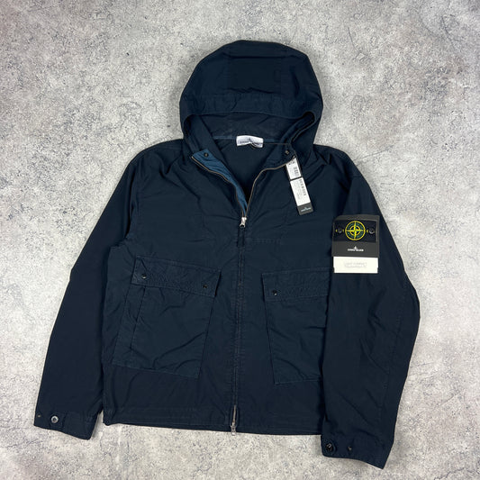Stone Island Navy Light Compact Touch Poly Jacket Large 25.25” BNWT