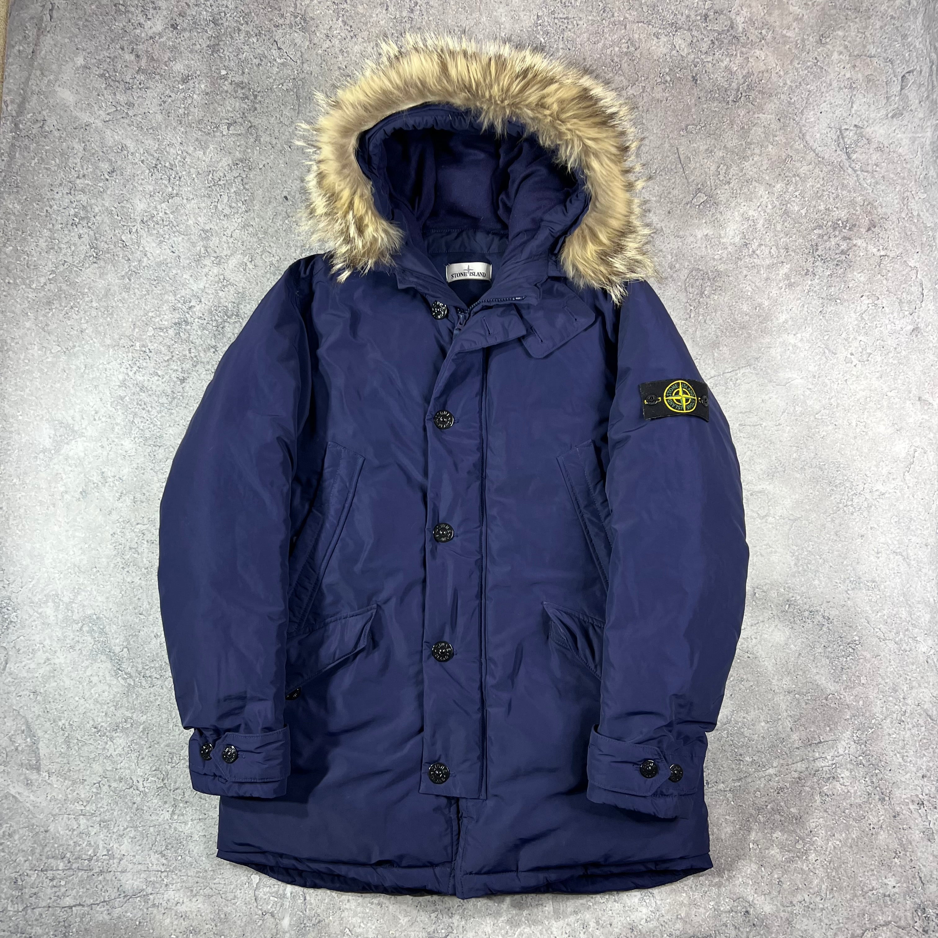 Stone island parka micro on sale reps