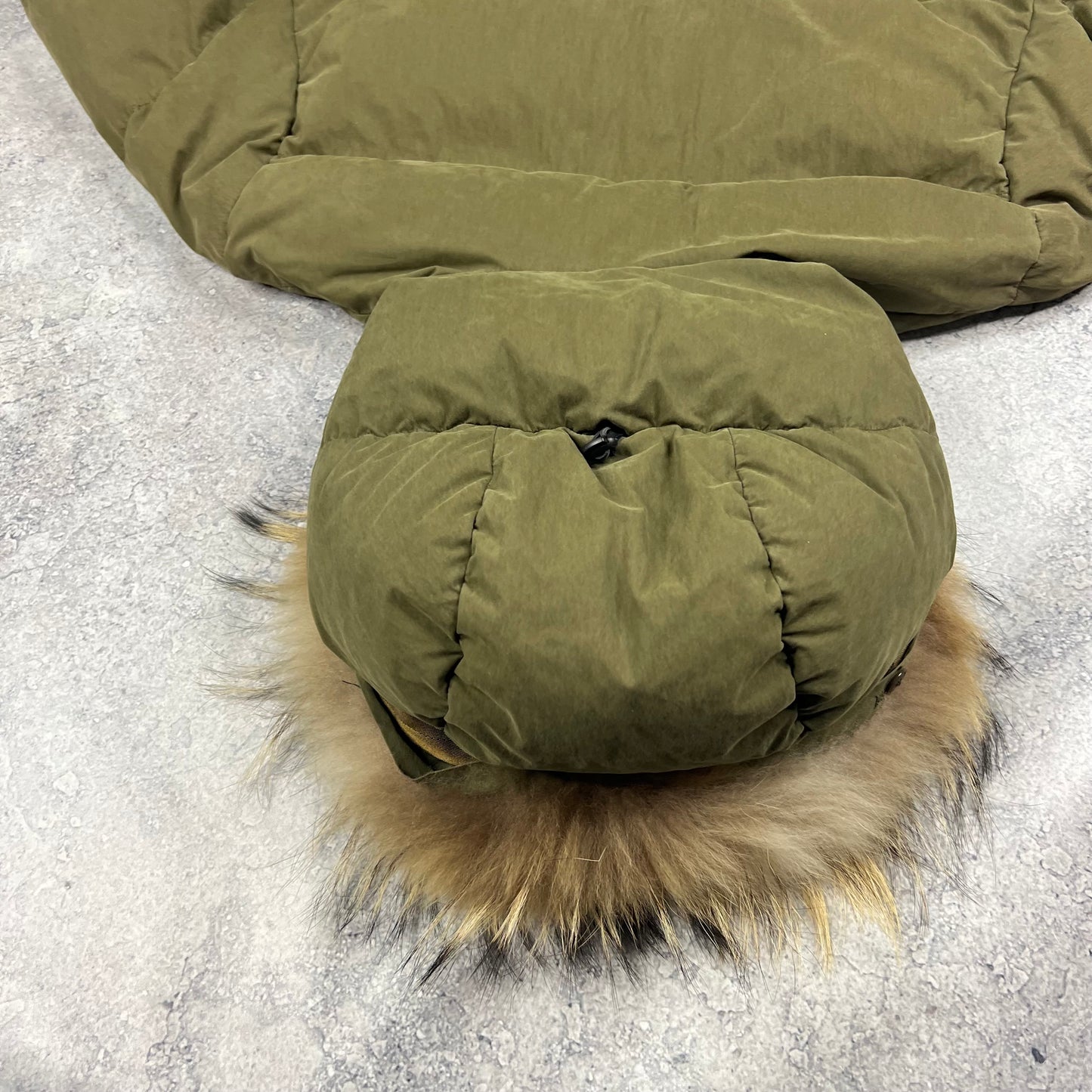 CP Company Khaki 50 Fili Down Parka Size 48- Medium 21.75”