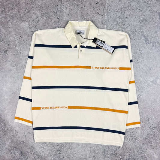 Stone Island Marina Rugby Knit Polo Shirt XL 25” BNWT