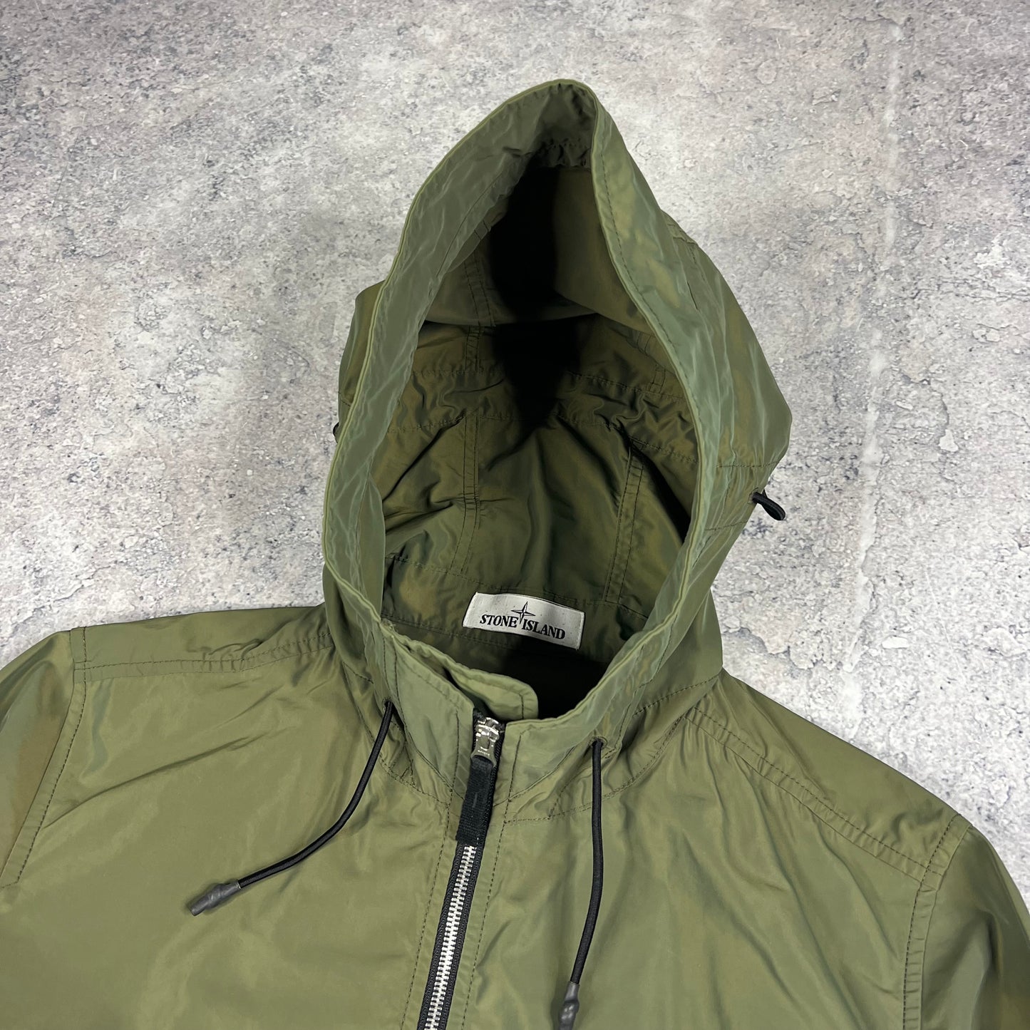 Stone Island Khaki Micro Reps Jacket Medium 22.25”