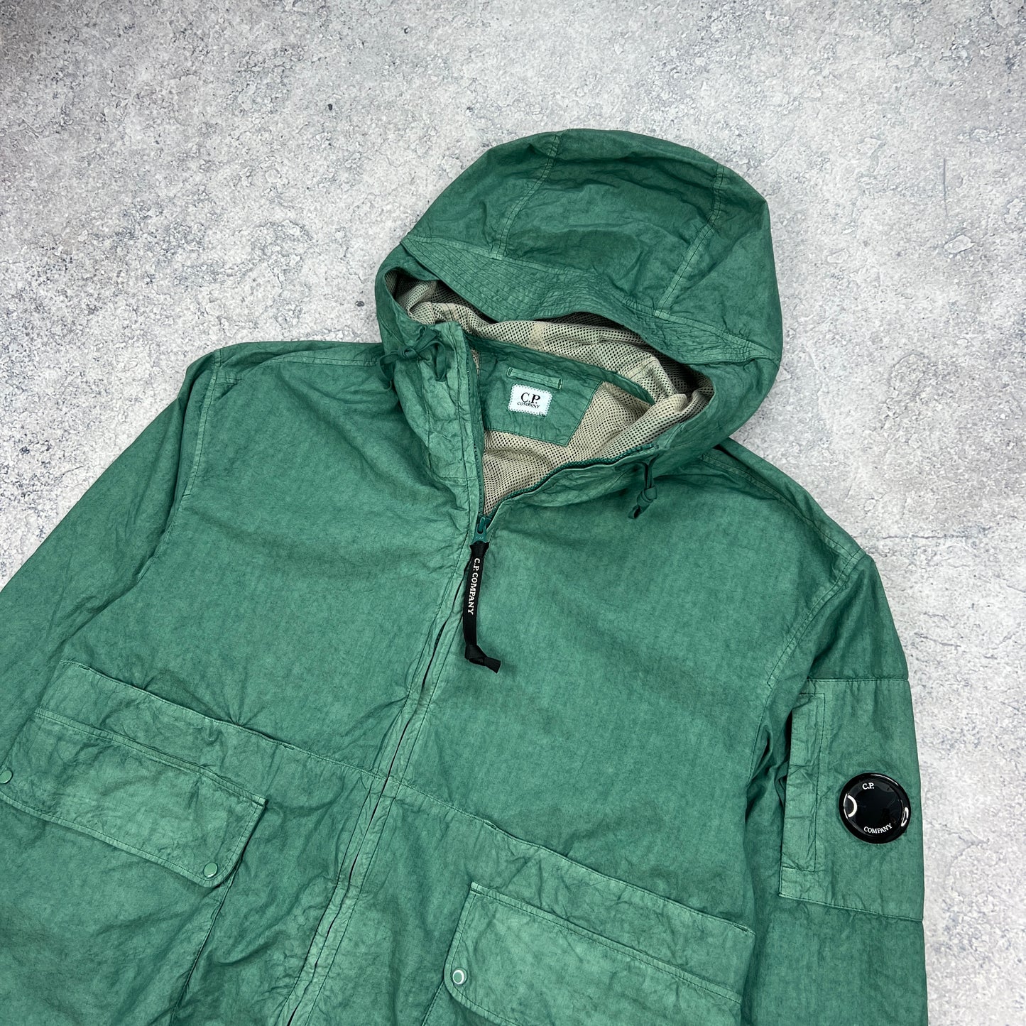 CP Company Ba-Tic Green Lens Jacket Size 50- Large 22.5”