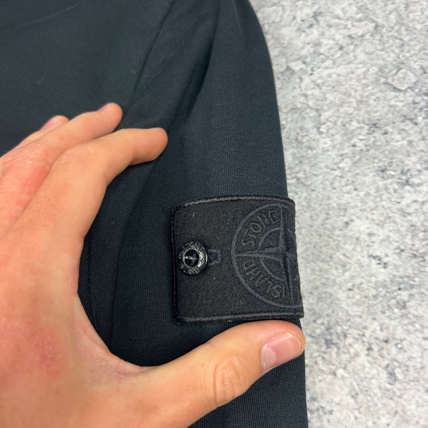 Stone Island Black Ghost Full Zip Sweatshirt XXL 23.75”