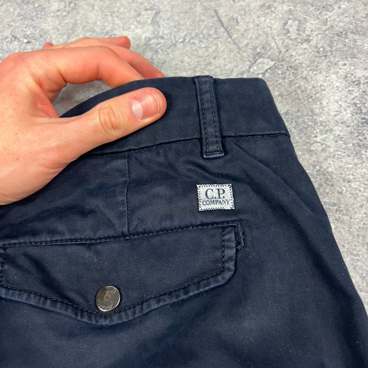 CP Company Navy Lens Cargo Trousers Size 50- W34-35”