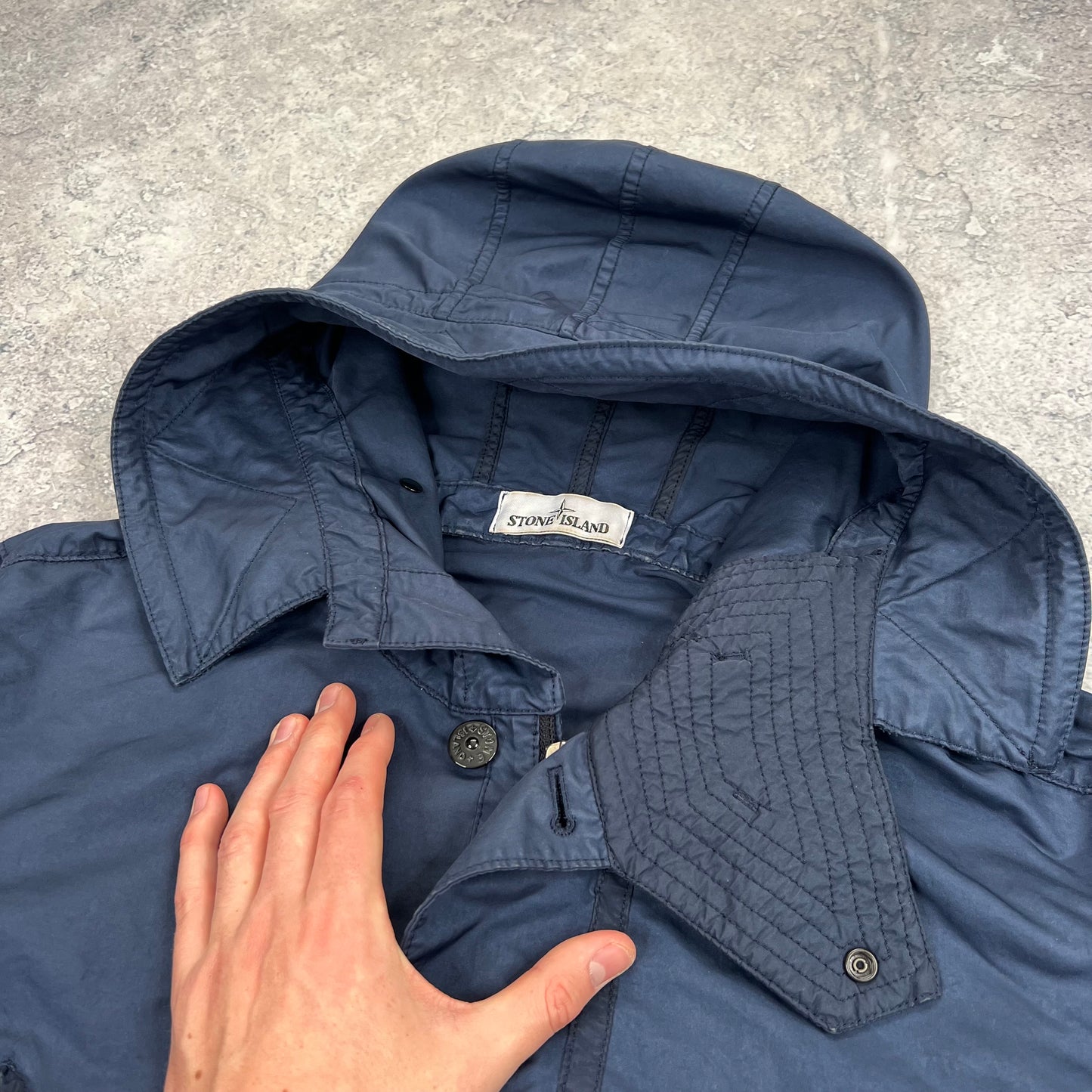 Stone Island Blue David TC Jacket Medium 23.25”