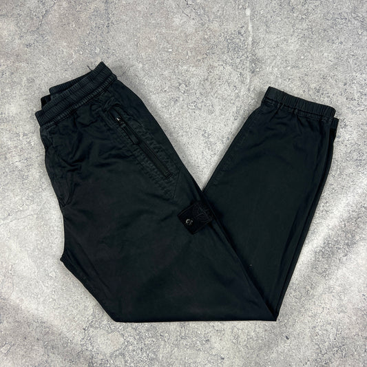 Stone Island Black Ghost Cuffed Cargo Trousers W30”