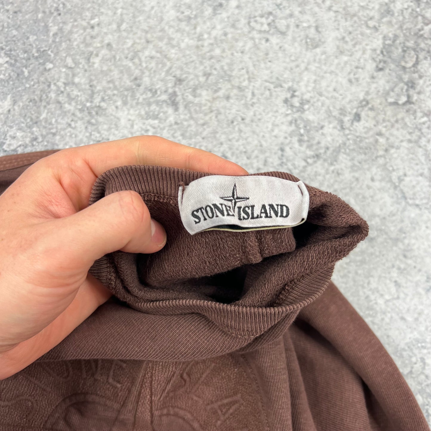 Stone Island Double Front Logo Sweatshirt Medium 22”