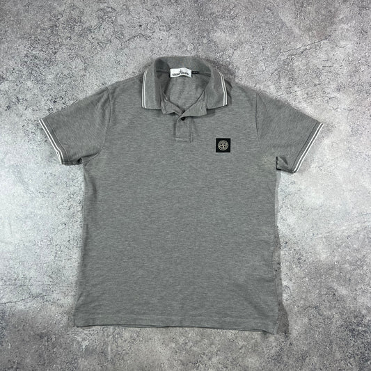 Stone Island Grey Polo Shirt Large 20.5”