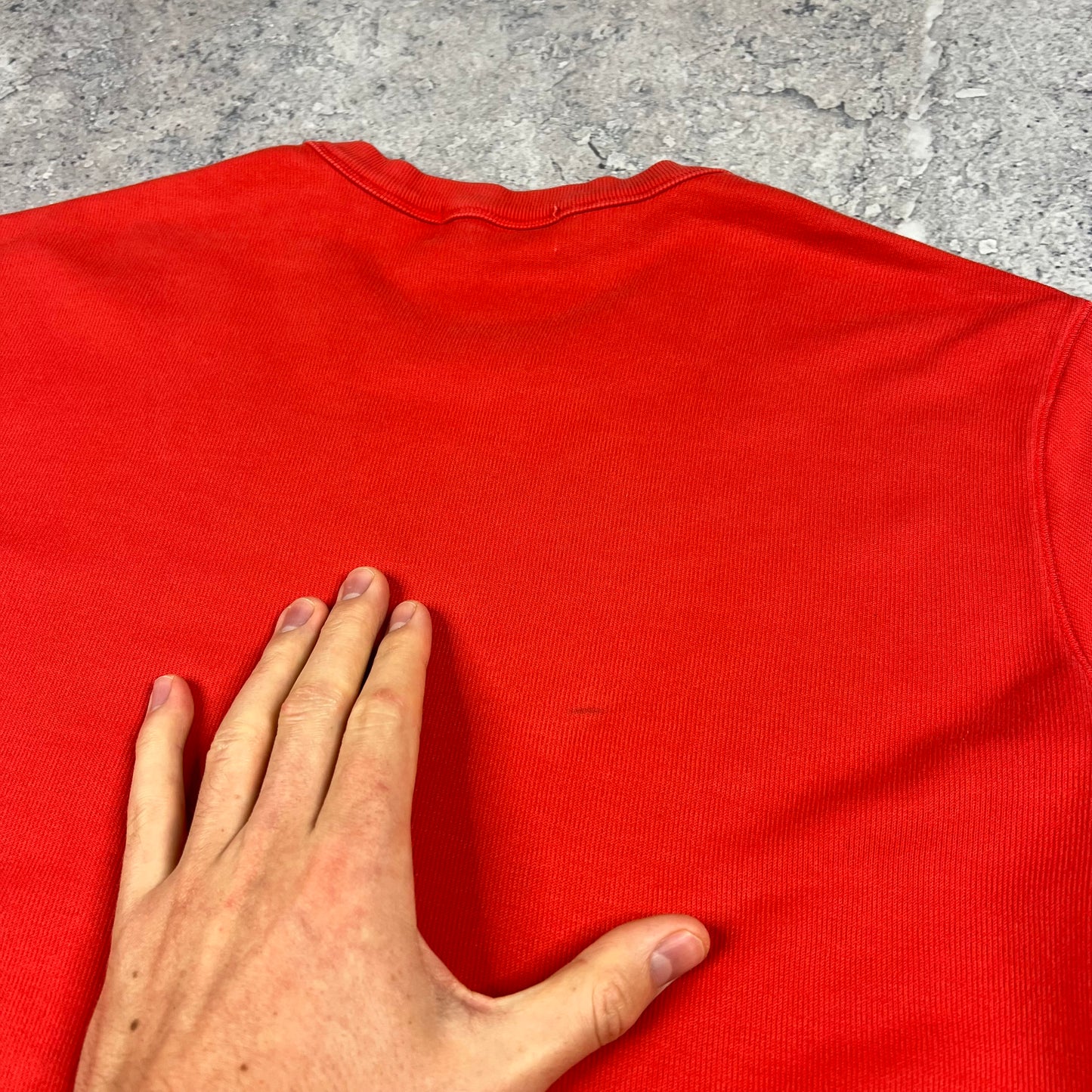 Stone Island Red Sweatshirt Large 21.5”