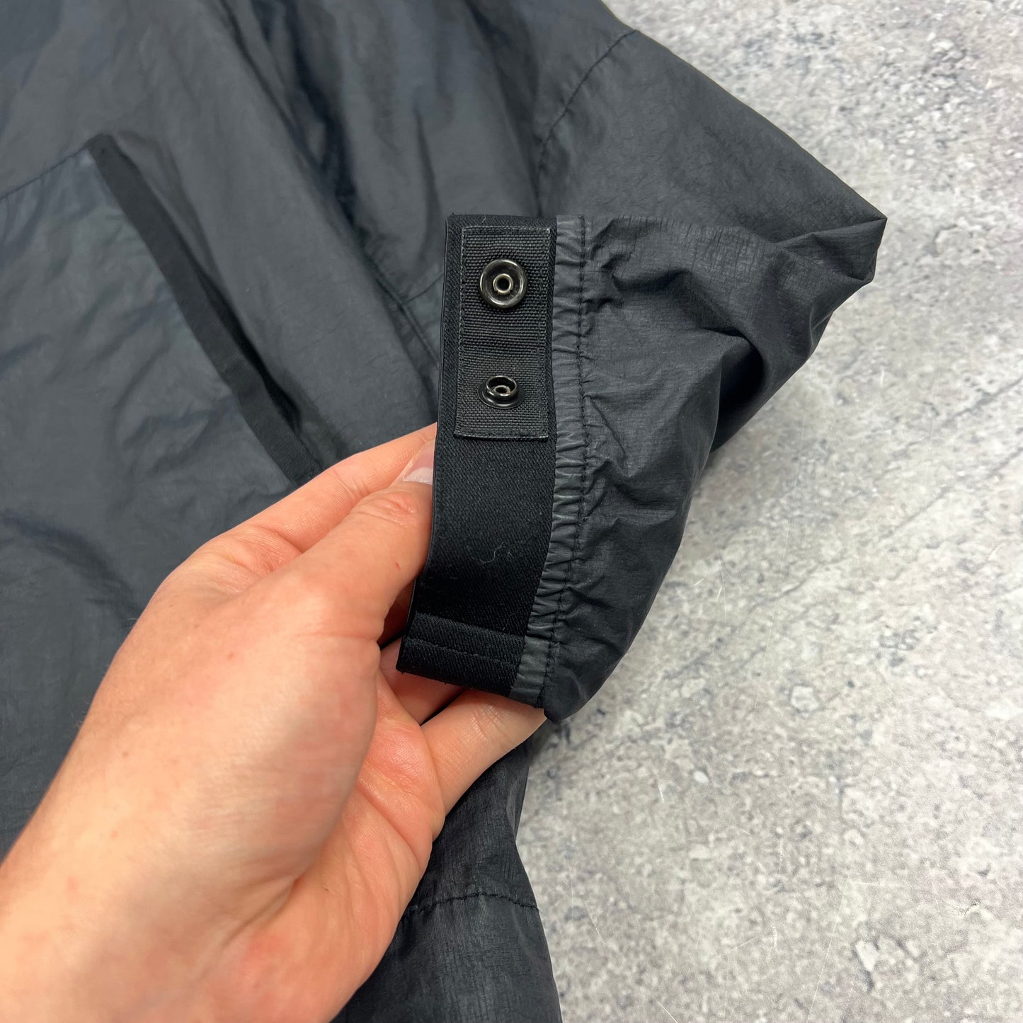 Stone Island Black Membrana Jacket Small 20.5”