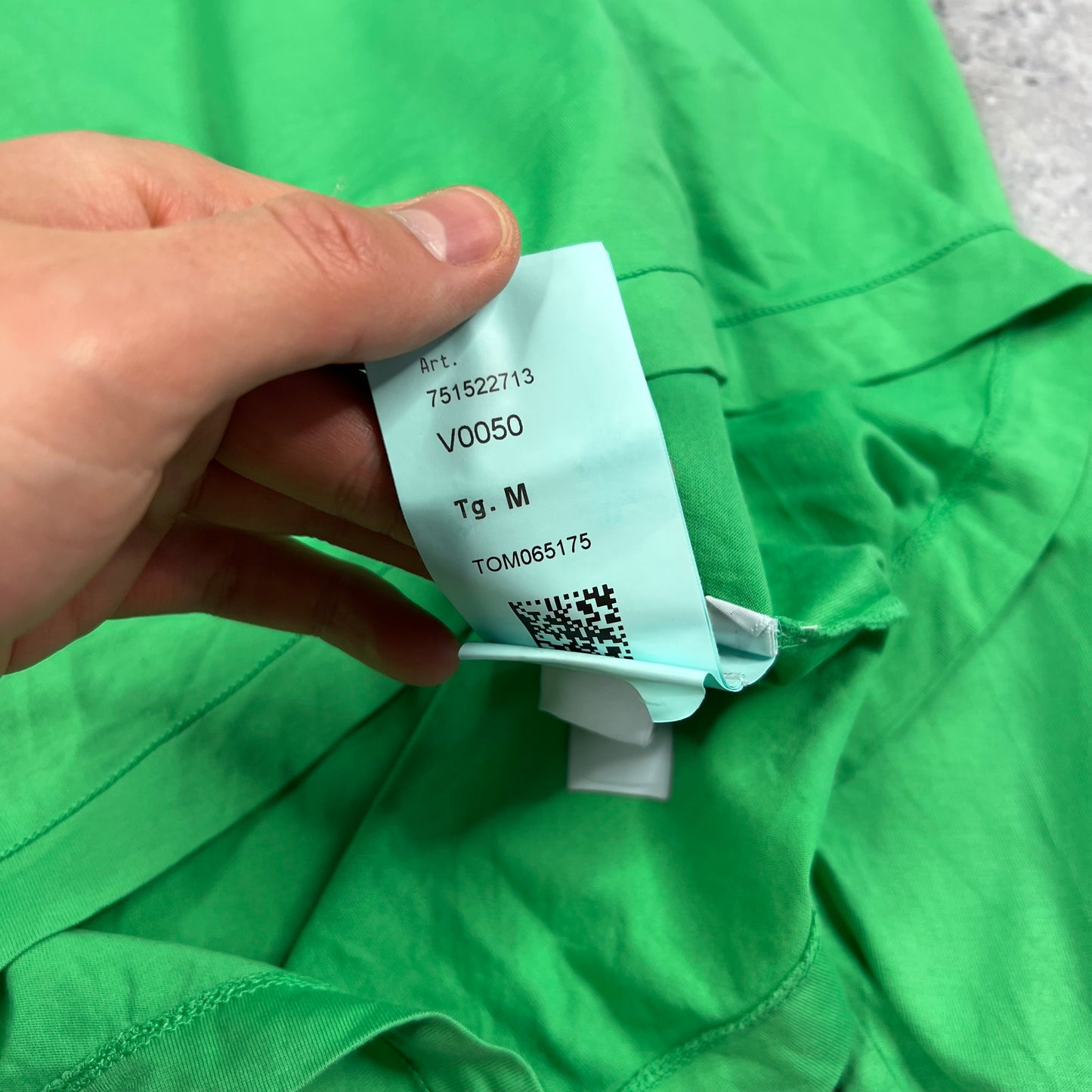 Stone Island Green Long Sleeve T-Shirt Medium 20.5”