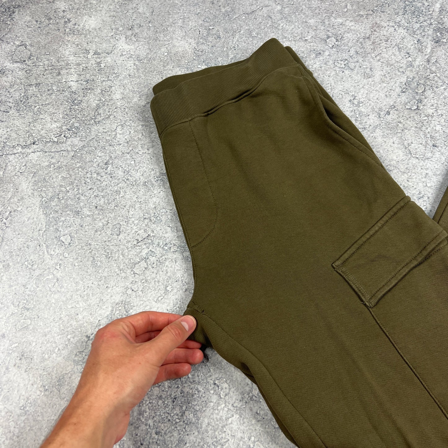 CP Company Khaki Lens Joggers Medium W32-34”